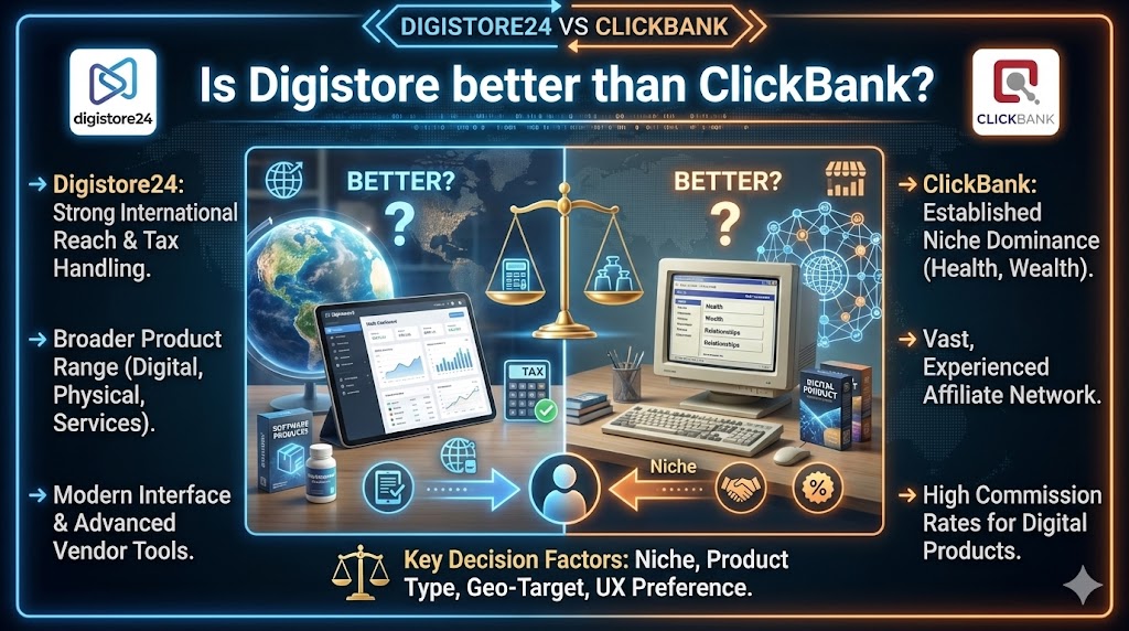 Is Digistore better than ClickBank?