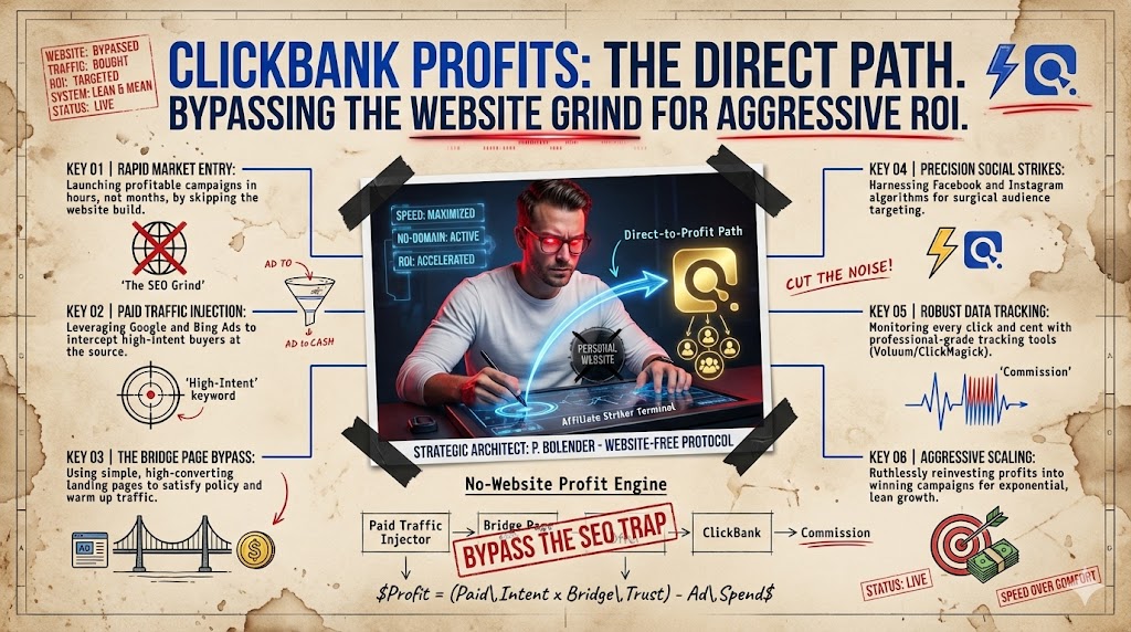 how to make money with clickbank without a website?