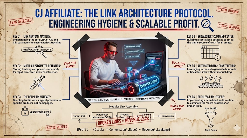 how to save product links in cj affiliate?