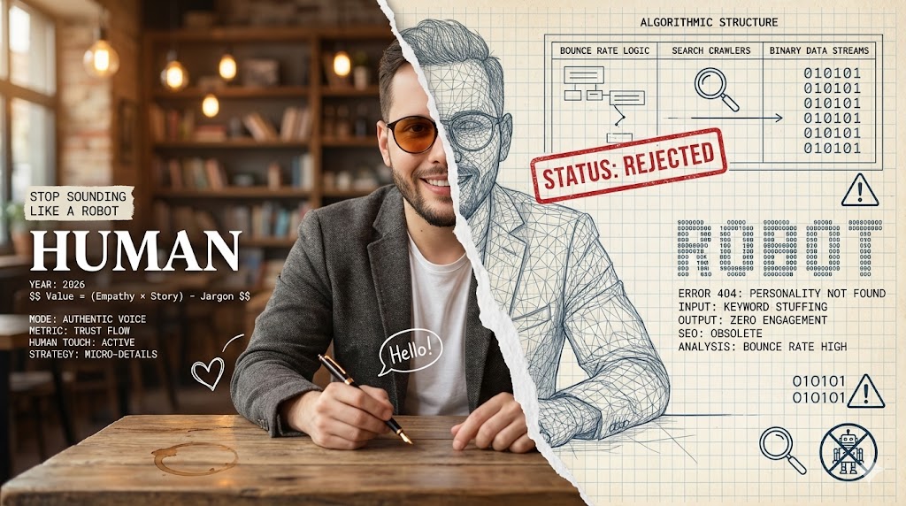 How do I write blog posts that feel human in 2026 without sounding like an SEO robot?