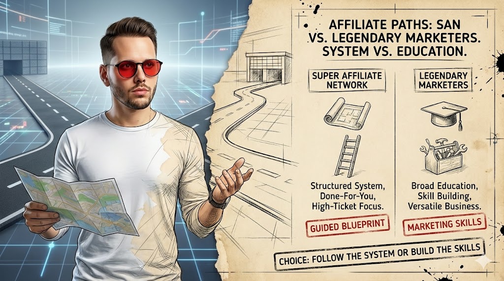 Super Affiliate Network vs Legendary Marketers: Key Differences + Best Choice