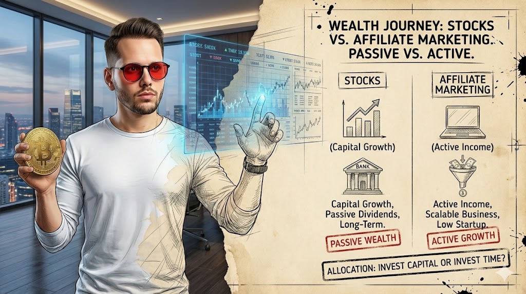 Stocks vs Affiliate Marketing: Key Differences + Best Choice