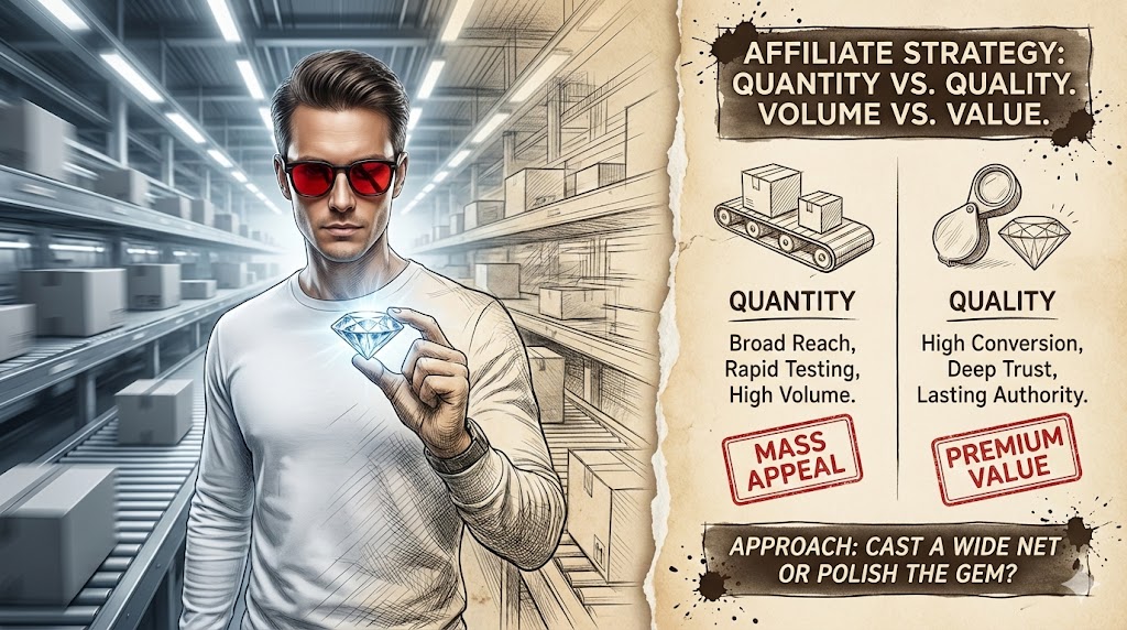 Quanity vs Quality Affiliate Marketing: Key Differences + Best Choice