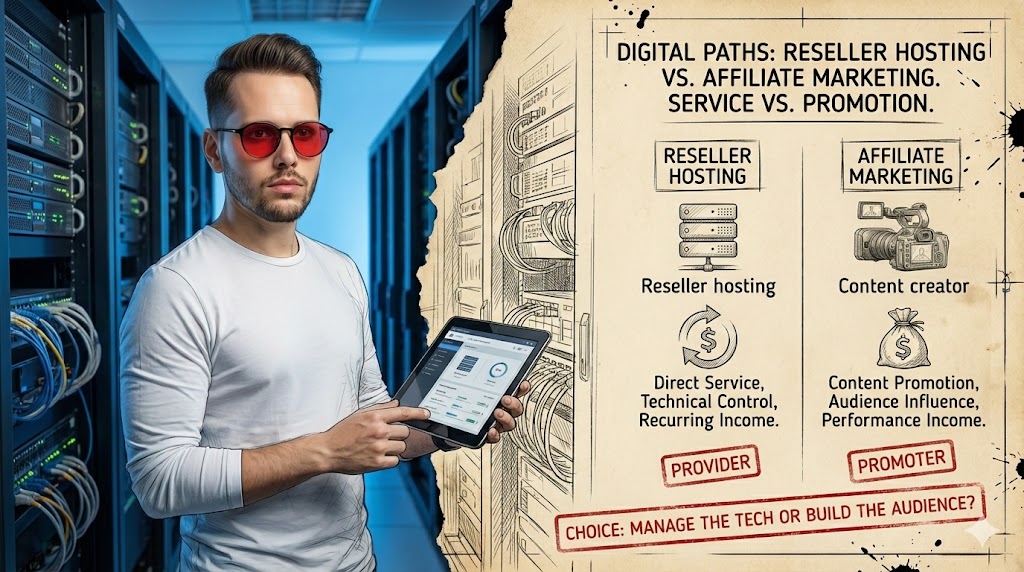 Reseller Hosting vs Affiliate Marketing: Key Differences + Best Choice