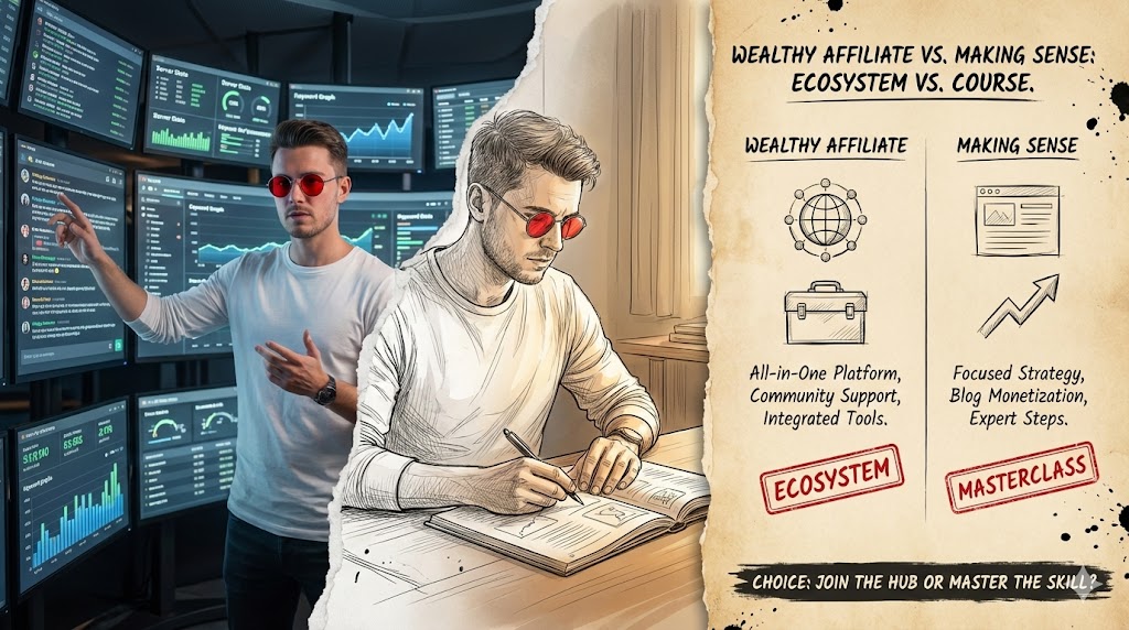 The Wealthy Affiliate Program vs Making Sense of Affiliate Marketing: Key Differences + Best Choice The Wealthy Affiliate Program vs Making Sense of Affiliate Marketing: Key Differences + Best Choice