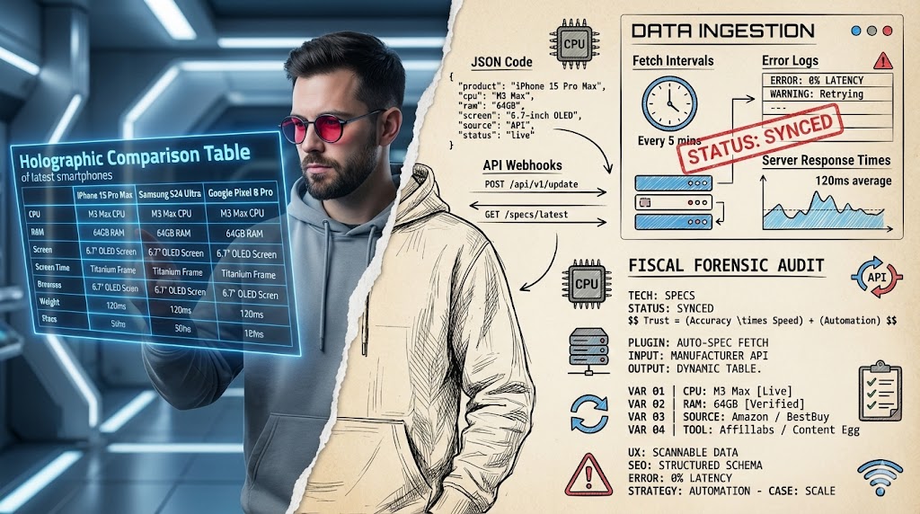 Affiliate Marketing for Tech Blogs: Displaying Specs Automatically