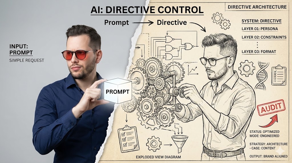 what does affiliate dude mean by chatgpt directive versus prompt